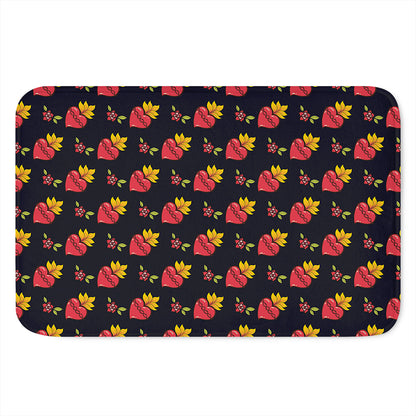 Sacred Heart Pattern Print Indoor Door Mat