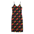 Sacred Heart Pattern Print Jersey Midi Cami Dress