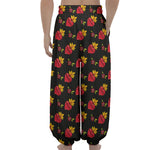 Sacred Heart Pattern Print Lantern Pants