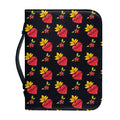 Sacred Heart Pattern Print Leather Bible Cover