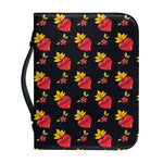 Sacred Heart Pattern Print Leather Bible Cover