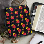 Sacred Heart Pattern Print Leather Bible Cover