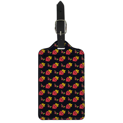 Sacred Heart Pattern Print Luggage Tag