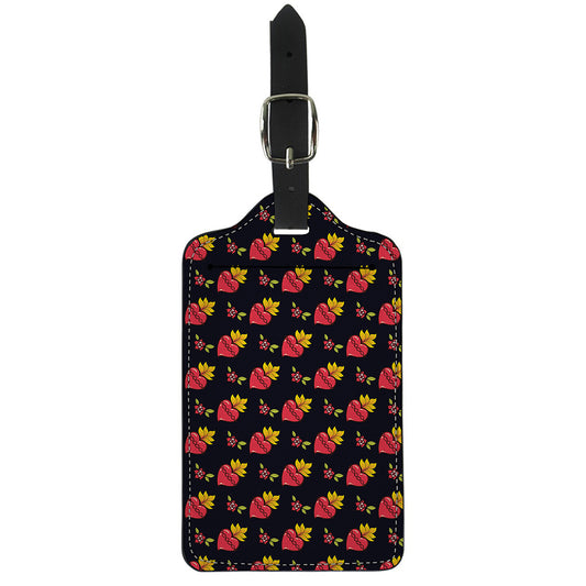Sacred Heart Pattern Print Luggage Tag