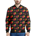 Sacred Heart Pattern Print Men's Bomber Jacket