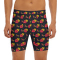 Sacred Heart Pattern Print Men's Long Boxer Briefs