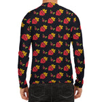 Sacred Heart Pattern Print Men's Long Sleeve Rash Guard