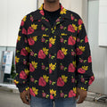 Sacred Heart Pattern Print Men's Shirt Jacket