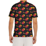 Sacred Heart Pattern Print Men's Short Sleeve Rash Guard