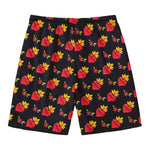 Sacred Heart Pattern Print Men's Swim Trunks