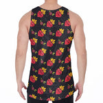 Sacred Heart Pattern Print Men's Velvet Tank Top