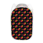 Sacred Heart Pattern Print Mesh Laundry Hamper