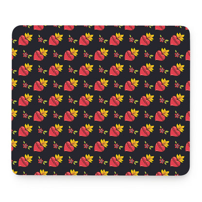 Sacred Heart Pattern Print Mouse Pad