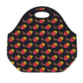 Sacred Heart Pattern Print Neoprene Lunch Bag