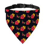 Sacred Heart Pattern Print Over The Collar Dog Bandana