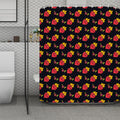 Sacred Heart Pattern Print Polyester Shower Curtain