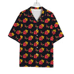 Sacred Heart Pattern Print Rayon Hawaiian Shirt