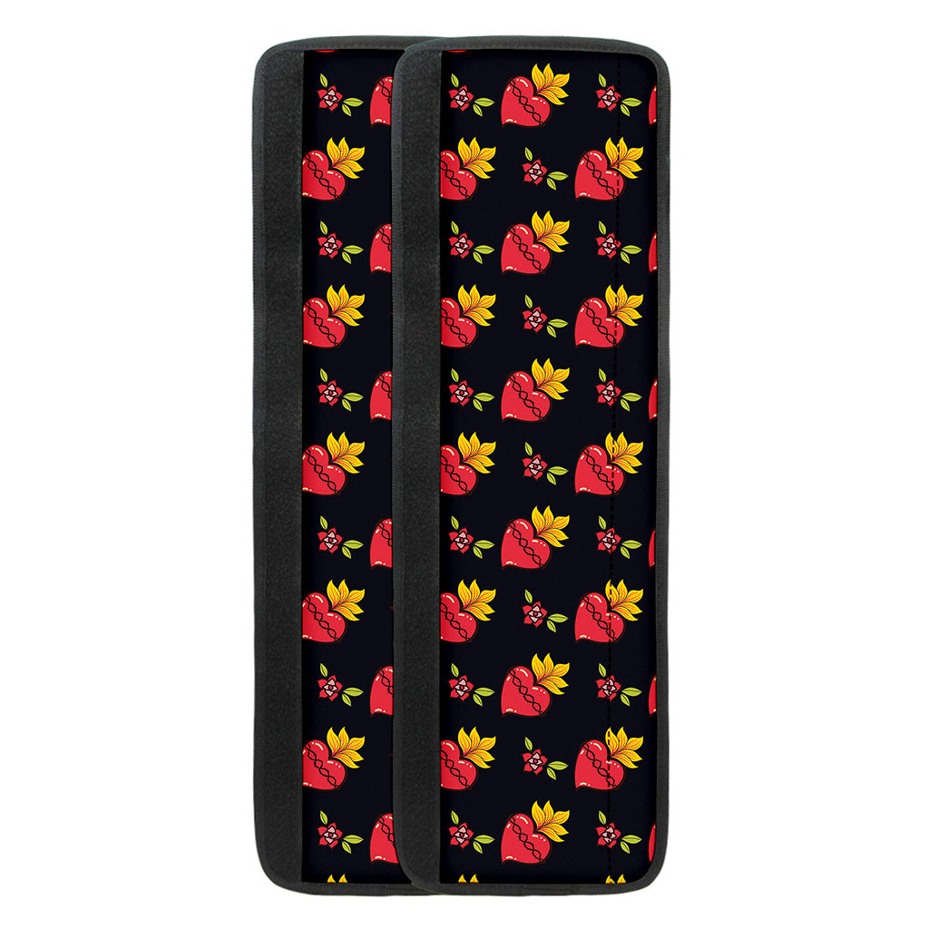 Sacred Heart Pattern Print Refrigerator Handle Covers