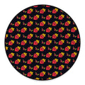 Sacred Heart Pattern Print Round Floor Mat