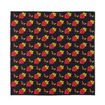 Sacred Heart Pattern Print Silk Bandana