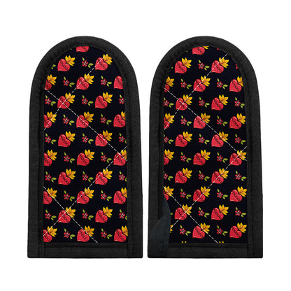 Sacred Heart Pattern Print Skillet Handle Cover