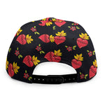 Sacred Heart Pattern Print Snapback Cap