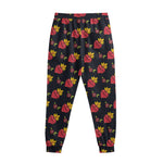 Sacred Heart Pattern Print Sweatpants