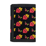 Sacred Heart Pattern Print Trifold Wallet
