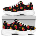 Sacred Heart Pattern Print White Chunky Shoes
