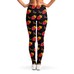 Sacred Heart Pattern Print Women's Leggings