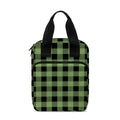 Sage Green Buffalo Check Pattern Print Bible Tote Bag