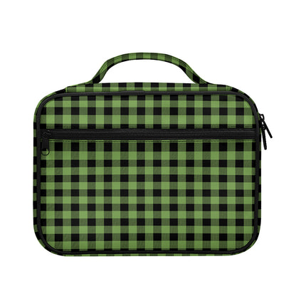 Sage Green Buffalo Check Pattern Print Briefcase Bible Bag