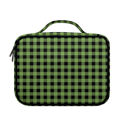 Sage Green Buffalo Check Pattern Print Briefcase Bible Bag