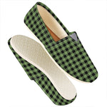 Sage Green Buffalo Check Pattern Print Casual Shoes