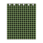 Sage Green Buffalo Check Pattern Print Curtain