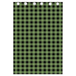 Sage Green Buffalo Check Pattern Print Curtain