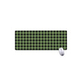 Sage Green Buffalo Check Pattern Print Extended Mouse Pad