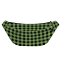 Sage Green Buffalo Check Pattern Print Fanny Pack