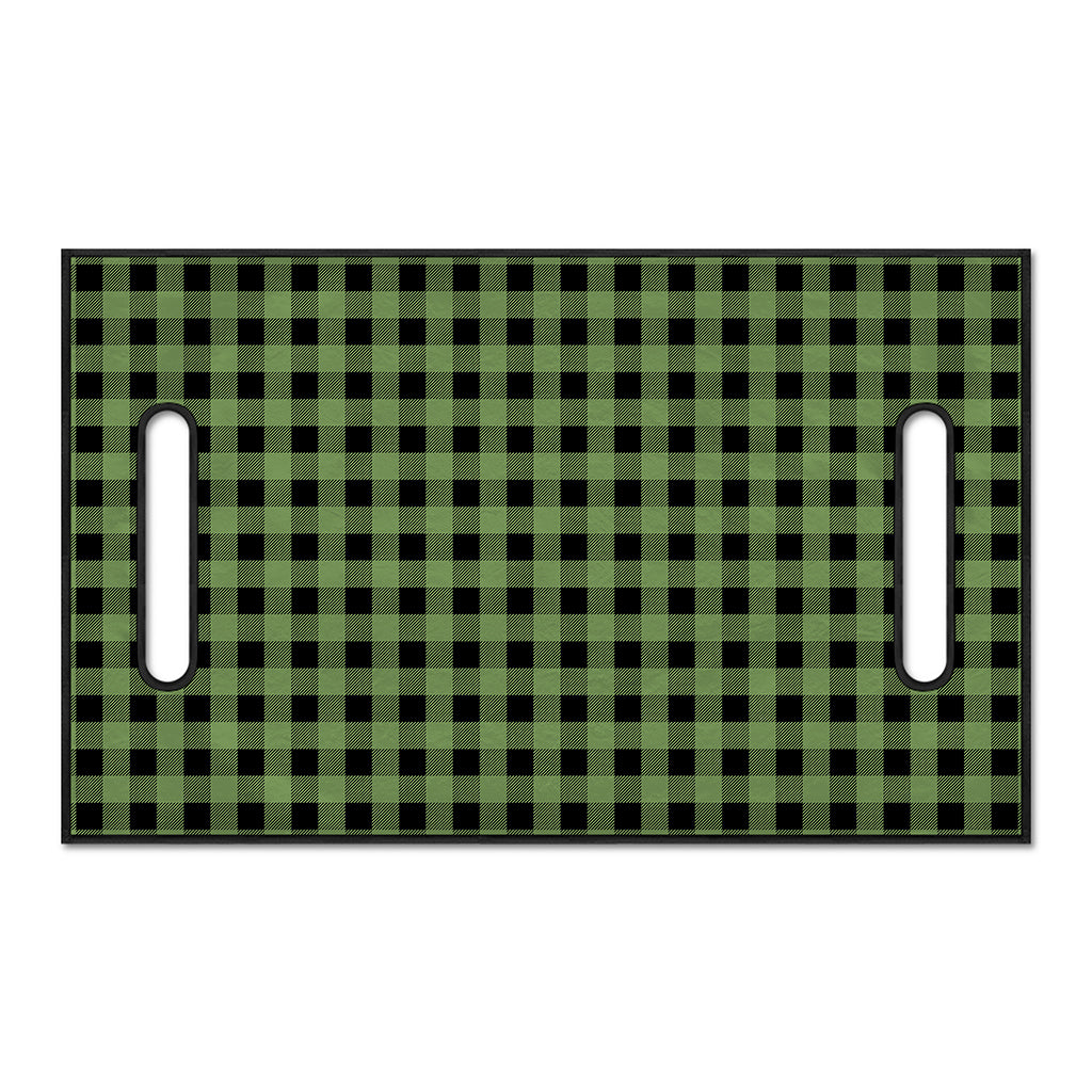 Sage Green Buffalo Check Pattern Print Golf Cart Seat Cover