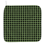 Sage Green Buffalo Check Pattern Print Hand Towel