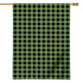 Sage Green Buffalo Check Pattern Print House Flag