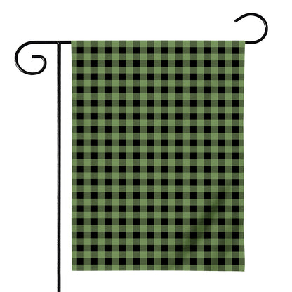 Sage Green Buffalo Check Pattern Print House Flag
