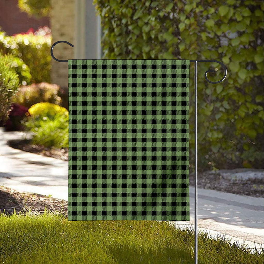 Sage Green Buffalo Check Pattern Print House Flag