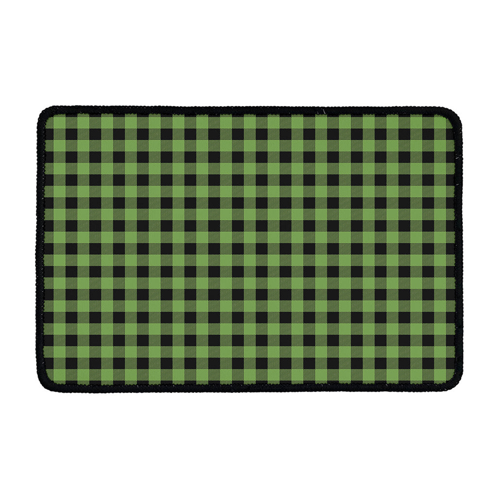 Sage Green Buffalo Check Pattern Print Kitchen Mat