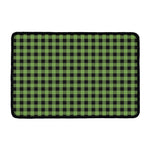 Sage Green Buffalo Check Pattern Print Kitchen Mat