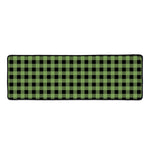 Sage Green Buffalo Check Pattern Print Long Kitchen Mat