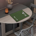 Sage Green Buffalo Check Pattern Print Placemat