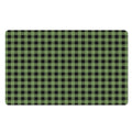 Sage Green Buffalo Check Pattern Print Polyester Doormat