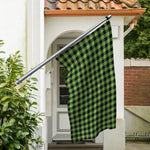 Sage Green Buffalo Check Pattern Print Polyester Flag