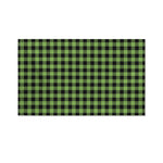 Sage Green Buffalo Check Pattern Print Polyester Flag
